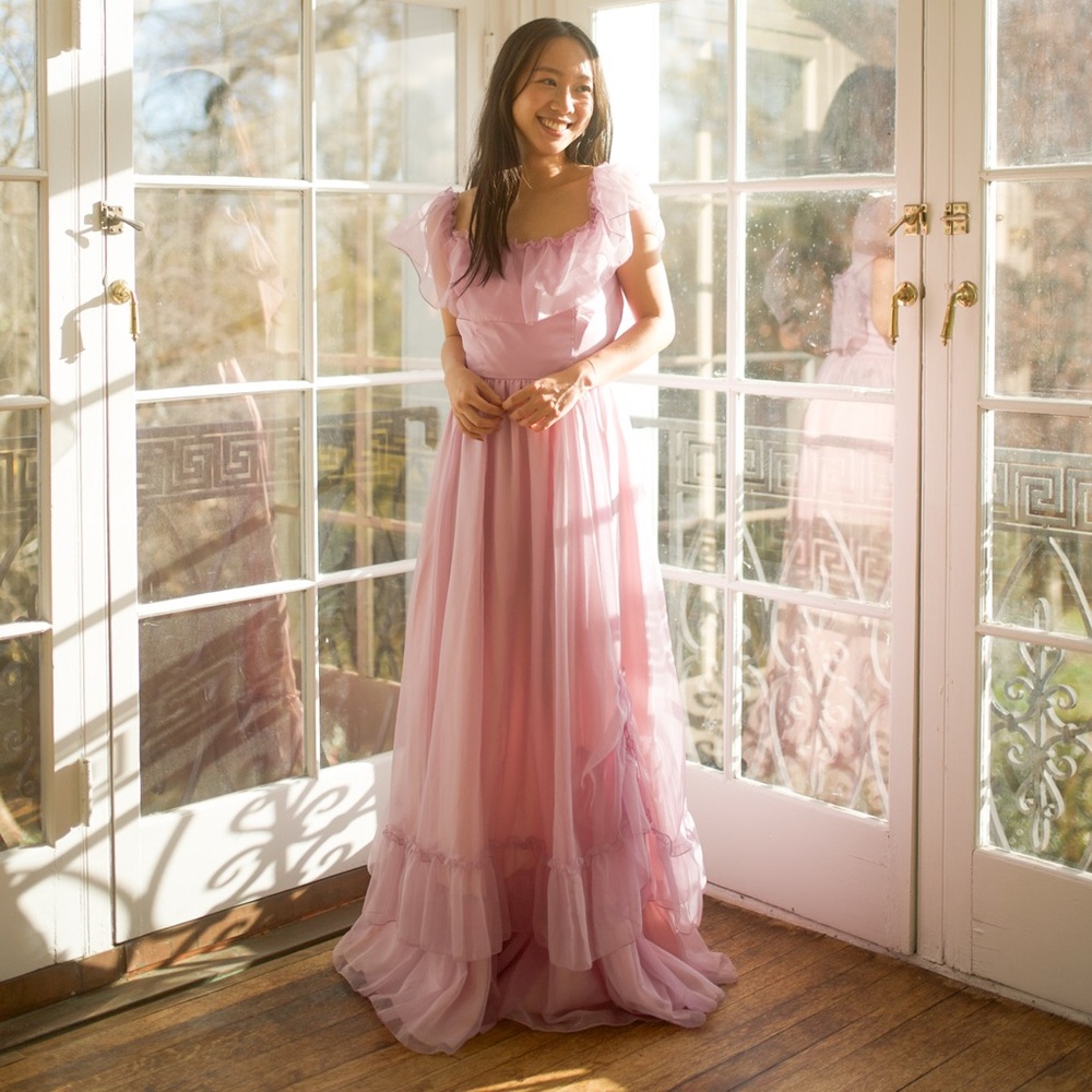 Vintage Lavender Maxi Dress